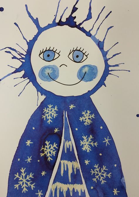 Pani Zima, Mathematics Geometry, Winter Art Lesson, Preschool Colors, Art Lessons Elementary, Snow Queen, Winter Art, Narnia, Art Plastique