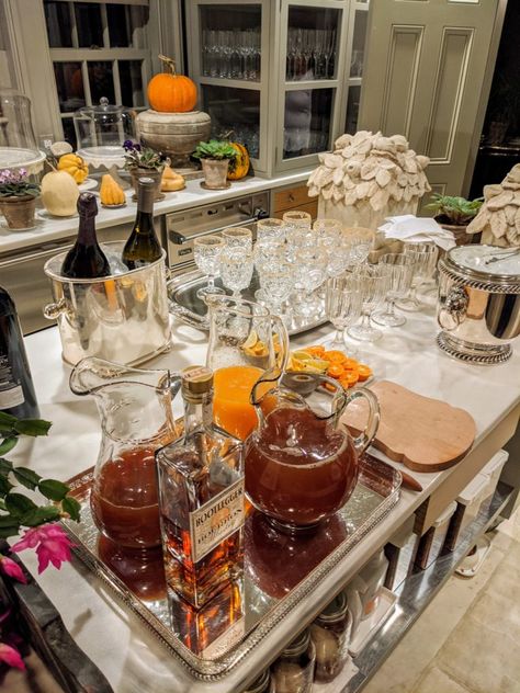 An Autumn Dinner at Home - The Martha Stewart Blog Martha Stewart Thanksgiving, Food Display Table, Autumn Dinner, Martha Stewart Home, Visiting New York, Cider Making, Dessert Glasses, More Friends, Hosting Holidays