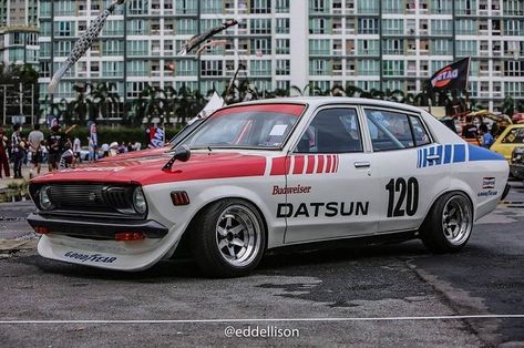 Datsun 120y Modified, Nissan V16, Datsun B210, Datsun 120y, Datsun Sunny, Rad Racer, Datsun Car, Drift Car, Retro Car