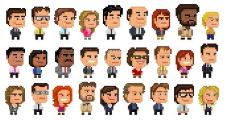 The Office Perler Beads, Office Pixel Art, Pixel Art Hair, Cartoon Pixel Art, The Office Characters, Game 2d, Pixel Characters, Alan Turing, Art Hair