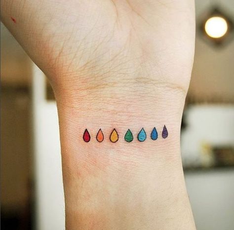 Lesbian tattoos, LGBTQ wrist tattoo Gay Pride Tattoos, Lesbian Tattoo, Lgbt Tattoo, Gay Tattoo, See Tattoo, Pride Tattoo, Tatuagem Masculina Pequena, Rainbow Tattoos, Tattoo Schrift