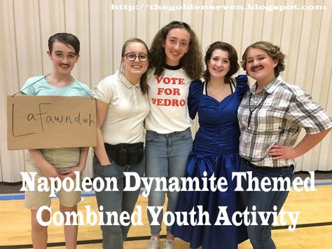 When you've been helping plan youth activities for almost five years, sometimes it's hard to come up with new and creative ideas. We were... Lds Youth Activities, Mutual Activities, Parenting Workshop, Ward Christmas Party, Lds Yw, Youth Conference, Yw Activities, Fhe Lessons, Napoleon Dynamite