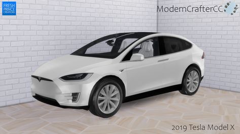 The Sims 4 - 2019 Tesla Model X | Patreon Cc The Sims 4, Tesla Model X, The Sims 3, Fresh Prince, Black Rims, Sims 4 Cc, Sims 3, Tesla Model, The Sims 4