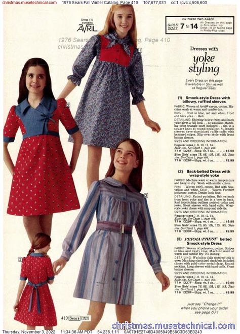 1976 Sears Fall Winter Catalog, Page 410 - Catalogs & Wishbooks Sears Catalog 1970s, Decades Outfits, Sears Catalog, 1900s Fashion, Seventies Fashion, Christmas Catalogs, Clothing Catalog, 1980s Fashion, 1970s Fashion