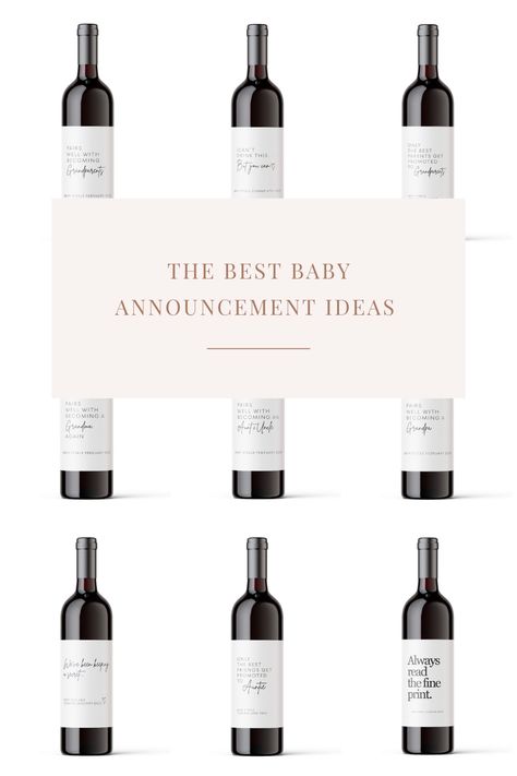 Sharing your pregnancy news with your family friends is such a special moment. Customize wine labels for a unique gift. Wine Bottle Baby Announcement, Wine Bottle Pregnancy Announcement, Wine Pregnancy Announcement, Wine Label Pregnancy Announcement, 30th Birthday Wine Labels, Pregnacy Announcement, Milestone Wine, Pregnancy Announcement To Parents, Fun Pregnancy Announcement