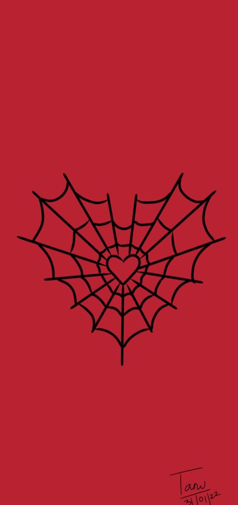 Harts Wallpers, Spider Man Wallpaper Ios 16, Spider Man Heart Drawing, Black Spiderman Drawing, Spider Man Y2k Wallpaper, Spider Man Web Wallpaper, Spiderman Wallpaper Heart, Spiderman Y2k Wallpaper, Spider Man Highlight Cover