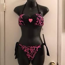 Goth Bathing Suit Aesthetic, Scene Bathing Suit, Y2k Bathing Suit Aesthetic, Alt Bathing Suits, Emo Bathing Suits, Y2k Bathing Suit, Goth Bathing Suit, Heart Bathing Suit, Y2k Swimwear