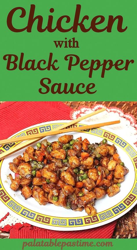 Chinese Chicken with Black Pepper Sauce – Black Pepper Chicken Chinese, Black Pepper Chicken Stir Fry, Pepper Chicken Stir Fry, Sticky Pork Ribs, Black Pepper Sauce, Healthy Chinese Recipes, Black Pepper Chicken, Mapo Tofu, Brown Sauce