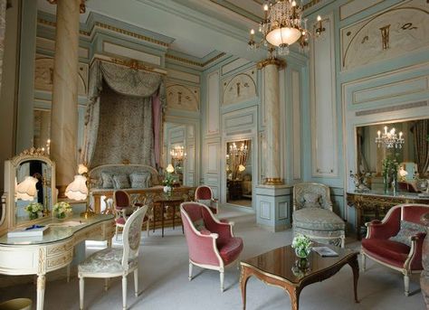 . Ritz Bedroom, Gilded Mansion, Rococo Room, Bridgerton House, The Ritz Paris, Ritz Hotel, Ritz Paris, Paris Hotel, Home Cinema