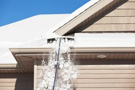 The Best Roof Rake for Snow Removal Ice Dam Removal, Snow Rake, Ice Dams, Frozen Pipes, Single Story Homes, Bob Vila, Aluminum Roof, Roof Covering, Snow Removal