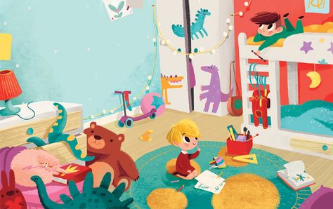 Kids Room Illustration, Character Design Digital Art, Book Illustration Design, Illustration Art Kids, Book Illustration Art, Illustration Character, Kids Story Books, Animated Drawings, Whimsical Illustration