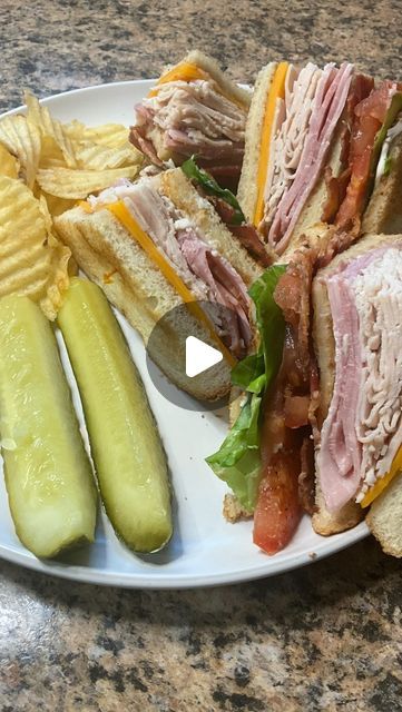 Carman Wilken on Instagram: "When I say I want a sandwich this is what i mean! Ham and Turkey Clubs are so incredibly good! #clubsandwich #sandwich #ham #turkey #yum #sammich #lunch #dinner" Turkey Bacon Club Sandwich, Ham Sandwiches Cold, Ham Club Sandwich, Ham Sandwich Ideas, Turkey Sandwich Ideas, Turkey Club Sandwich Recipes, Turkey Sandwich Recipes, Turkey Cheese Sandwich, Fun Sandwiches