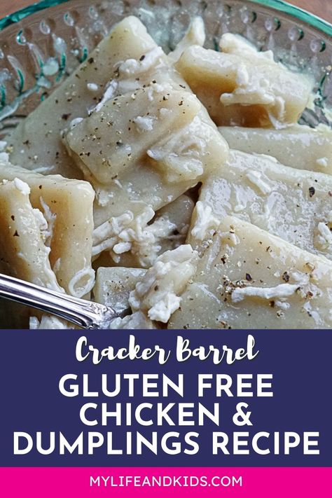 Experience the warmth of Cracker Barrel's Chicken and Dumplings in a gluten-free version! Our recipe captures the classic flavors without gluten, making it perfect for those with dietary sensitivities. Join us on this culinary journey for a delicious twist on a beloved comfort food classic. How To Make Gluten Free Dumplings, Gf Chicken And Dumplings, Gluten Free Dumplings Recipe, Gluten Free Chicken Dumplings, Gluten Free Chicken And Dumplings Recipe, Gluten Free Dumpling, Chicken And Dumplings Gluten Free, Gluten Free Chicken And Dumplings, Chicken And Dumplings Southern