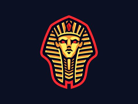 Pharaoh Logo, Eye Of Osiris, N Logo Design, Sports Branding, Mascot Logos, Sports Badge, Team Branding, Sports Decals, Sport Branding