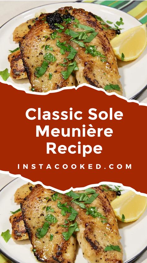 Discover the classic French Sole Meunière recipe. Easy to prepare, rich in buttery flavor, and perfect for any dinner table. Ready in just 20 minutes! Sole Fish Recipes, Fish Meuniere, Strawberry Muffins Healthy, Sole Recipes, Dover Sole, Comfort Pasta, Healthy Brunch Recipes, Classic French Dishes, Healthy Strawberry