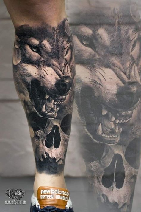 Pathfinder Tattoo, Wolf And Skull Tattoo, Wolf Tattoo Forearm, Suit Tattoo, Wolf Tattoos Men, Aztec Tattoos, Skull Rose Tattoos, Spartan Tattoo, Lion Tattoo Sleeves