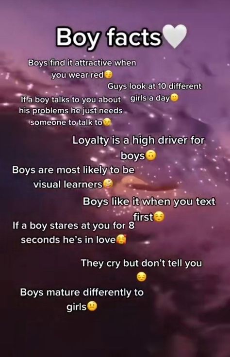 Boys Facts, Guy Advice, Boy Facts, Facts About Guys, Boyfriend Advice, Crush Facts, Teen Advice, Really Good Comebacks, Social Life Hacks