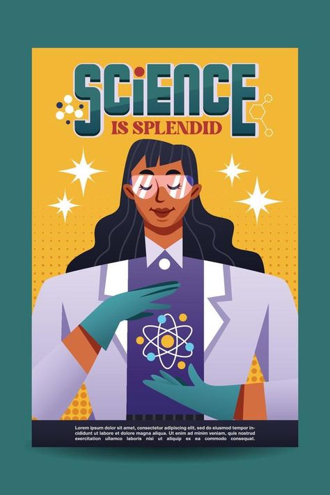 International Day Of Women In Science Poster Design Stem Poster Design, Students Day Poster, Science Poster Design, Stem Poster, International Day Of Women, Stem Posters, Poster Women, Poster Science, Women In Science