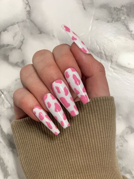 Nails Designs Short, Print Nails, Coffin Nails Designs, Nails Designs, Coffin Nails, Nail Designs, Nail Art, Nails, Pink