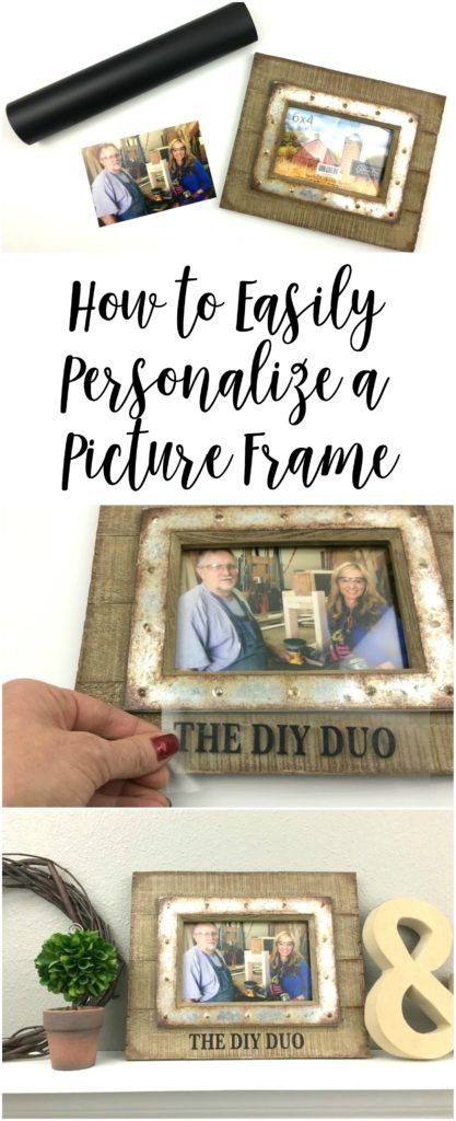 Add a special touch to gifts with personalizing. Personalized Picture Frames Diy, Personalized Wine Tumblers, Picture Projects, Farmhouse Projects, Personalized Picture Frames, Frame Ideas, Diy Picture Frames, Cheap Crafts, Easy Cheap