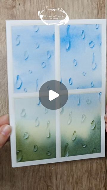 Painting Raindrops, Drawing Rain, Sap Green, Austin Kleon, Watercolor Tutorials, Wool Art, Dew Drops, Green Watercolor, Window View