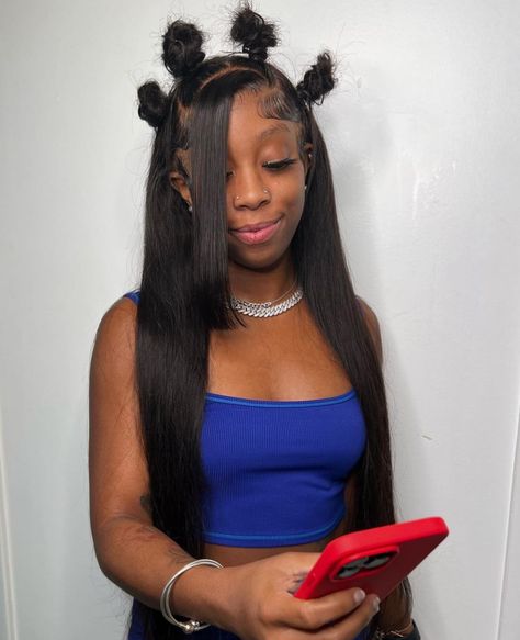 Bantu Knots Hairstyles Wig, Cute Unique Hairstyles, Lace Wig Hairstyles Black Women, Unique Wig Hairstyles, Unique Wigs, Bantu Knot Hairstyles, Nice Hairstyles, Shot Hair, Girl Hairstyle