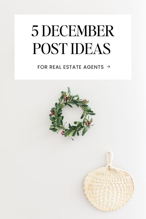 Consider this your behind the scenes look at what a membership to MASC is like! We give you tons of content AND the strategy to back it all up. Unwrap all 5 posts! December Real Estate Posts, Holiday Real Estate Posts, Real Estate Posts, 5 December, The Door Is Open, Hanging Wreath, After Christmas, Post Ideas, Real Estate Agents