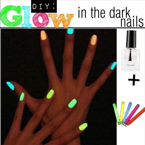 3 Ways to get glow in the dark nails. #DIY tutorial collection AWESOME Glow In The Dark Nails, Dark Nail, Dark Nail Polish, Diy Glow, Glow Nails, Nails Diy, Dark Nails, Cute Nail Designs, Cool Nail Designs