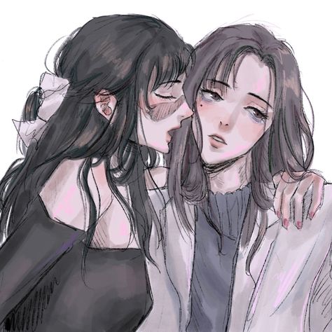 Utahime X Shoko, Shoko X Utahime, Yuri Anime, Matching Icons, Jujutsu Kaisen, Anime Fanart, Manga Art, Jujutsu