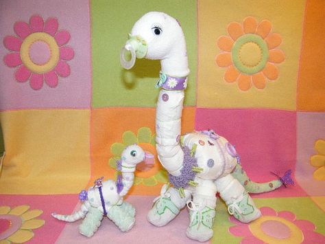 Learn how to make these Diaper Dinosaurs by DiaperZooDesigns, $5.99