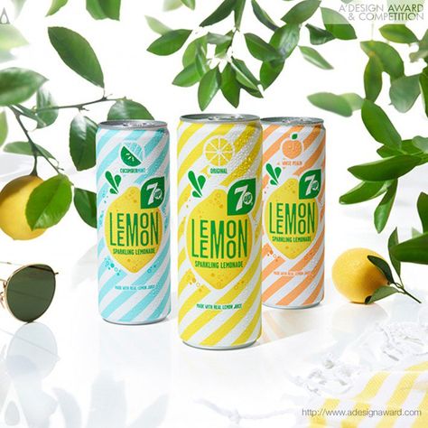 7up-lemon-lemon-by-pepsico-design-and-innovation-1 Healthy Food Packaging, Lemon Logo, Brand Packaging Design, Lemon Soda, Sparkling Lemonade, Water Packaging, Fruit Packaging, Juice Packaging, Bottle Design Packaging