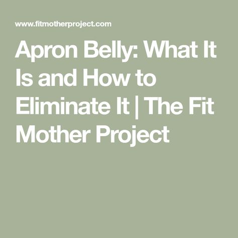 Belly Apron, Fit Mother, Fat Burning Tips, Abdominal Fat, Burn Fat Faster, Sagging Skin, Boost Metabolism, Regular Exercise, Weight Management