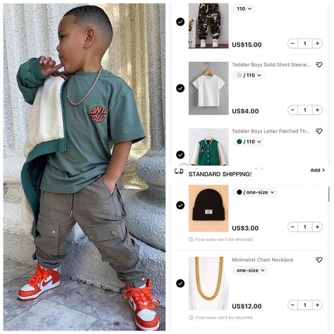 Toddler Boy Fashion Swag, Shein Ideas, Toddler Swag, Baby Boy Fall Outfits, Boys Fall Fashion, Kids Outfits Daughters, Shein Fits, Baby Boy Haircuts, Baby Boy Outfits Swag