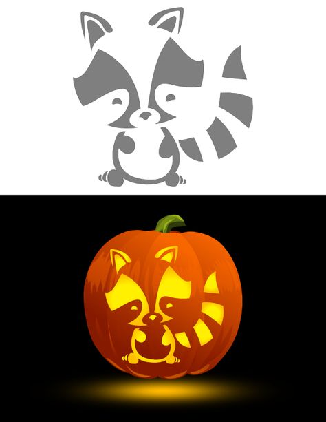 Racoon Pumpkin Carving, Raccoon Pumpkin Carving, Raccoon Pumpkin, Free Printable Pumpkin Carving Stencils, Pumpkin Carving Templates Free, Printable Pumpkin Carving Stencils, Pumpkin Carving Stencils Templates, Printable Pumpkin Stencils, Pumpkin Carving Stencils Free