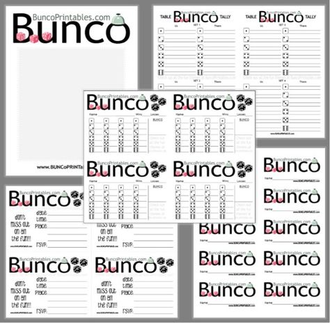 Bunco Rules - Bunco Printables Bunco Table Cards Printable Free, Bunko Party, Bunco Rules, Bunco Printables, Bunco Prizes, Bunco Gifts, Bunco Score Sheets, Bunco Night, Dice Template