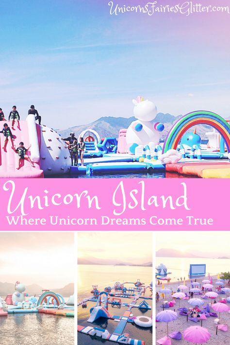 Unicorn Island - Where Unicorn Dreams Come True - UnicornsFairiesGlitter.com Unicorn Island, Mermaid Movies, Mermaid Books, Homeschool Field Trips, Unicorn Printables, Fairy Stories, Unicorn Crafts, Unicorn Lover, Field Trips