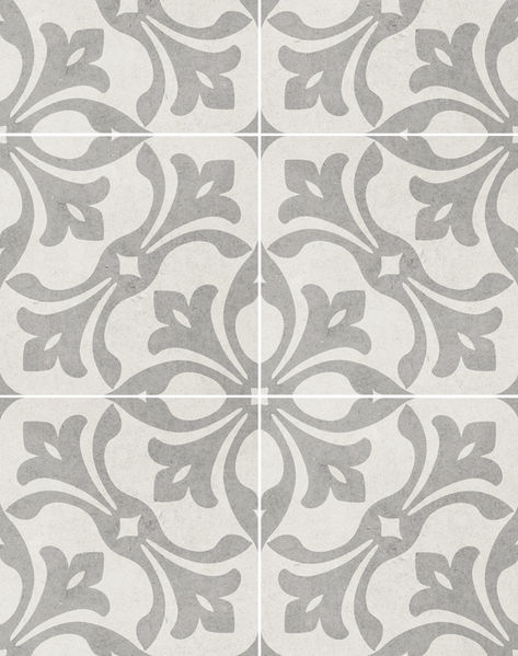 Victorian Tiles Patterned Flooring, Neutral Tile, White Kitchen Tiles, Grey Floor Tiles, Tiled Hallway, Patterned Tiles, Indoor Tile, Downstairs Loo, Victorian Tiles