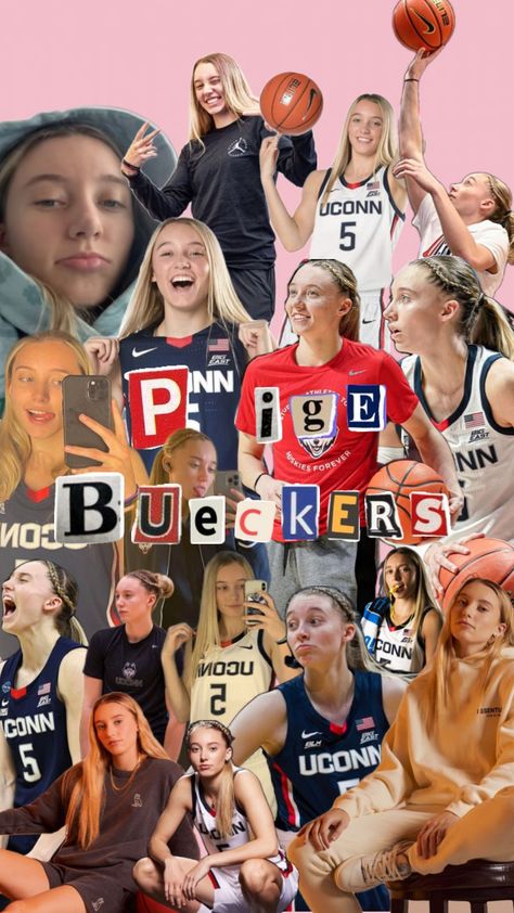 Paige Bueckers Wallpaper Iphone, Paige Bueckers Wallpaper Collage, Paige Bueckers Wallpaper, Paige Bueckers, Caitlin Clark And Paige Bueckers, Nika Mühl And Paige Bueckers, Uconn Basketball, Basketball Girlfriend, Uconn Womens Basketball