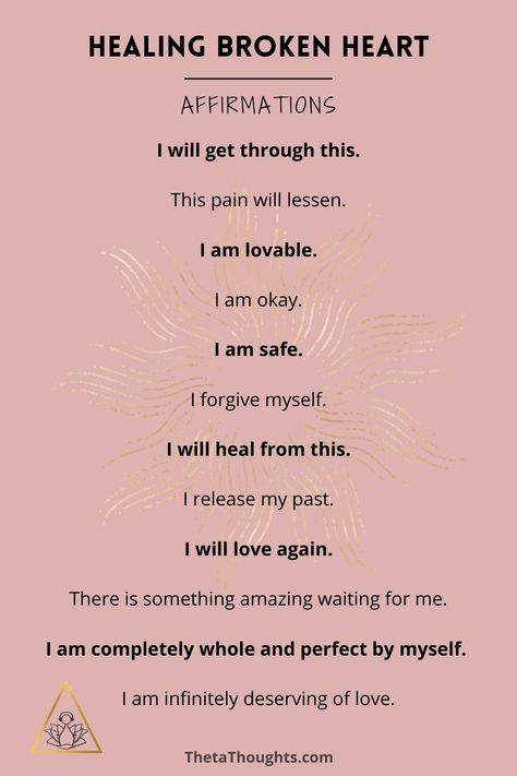 Post Break Up Affirmations, Post Break Up Self Care, Daily Affirmations For Heartbreak, Break Up Healing Process, Break Up Healing Quotes, Healing Your Heart, Manifest Ex Back Affirmations, Break Up Affirmation Quotes, Breakthrough Affirmations