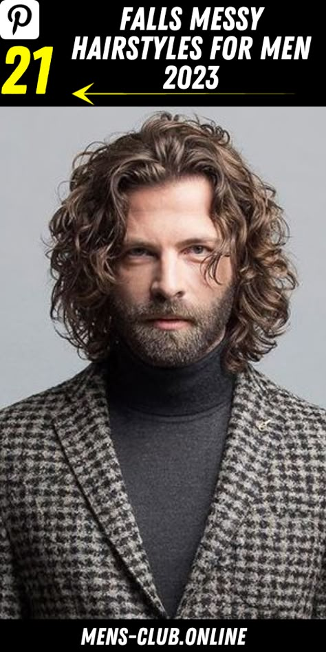 21 Trendy Falls Messy Hairstyles for Men 2023 Long Mens Haircut Curly, Curly Hair Men Medium, Shoulder Length Curly Hair Men, Medium Length Hair Men Curly, Curly Hair Men Haircut Long, Medium Length Curly Hair Men, Curly Hair Styles For Men, Hairstyles For Men 2023, Messy Hairstyles For Men