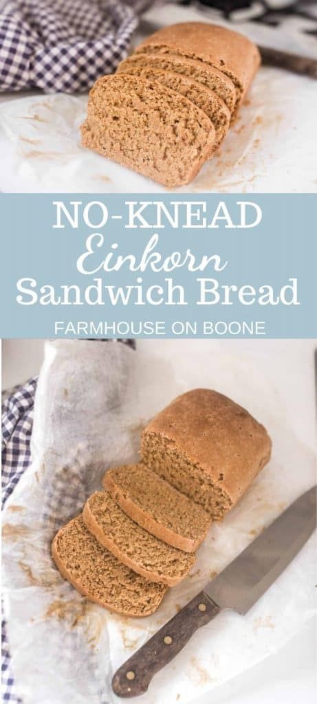 Einkorn Sandwich Bread, Sandwhich Bread, Homemade Sourdough Bread Recipes, Einkorn Bread, Dessert Loaf, Farmhouse On Boone, Einkorn Recipes, Bread Ideas, Einkorn Flour