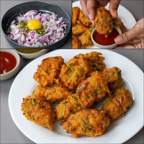 I Combined Egg With Onion & Make This Crispy Pakoda Recipe | Easy & Delicious Evening Snacks Recipe | egg, pakora, snack, recipe | I Combined Egg With Onion & Make This Crispy Pakoda Recipe | Easy & Delicious Evening Snacks Recipe #eggs #onions #snacks #recipe | By N'Oven Foods - Facebook Egg Pakora, Pakoda Recipe, Evening Snacks, Easy Delicious, Onions, Snack Recipes, Egg, Easy Meals, Oven