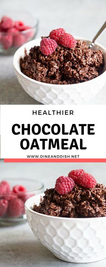 Chocolate Oatmeal Recipes Breakfast, Oatmeal With Cocoa Powder, Dark Chocolate Oatmeal, Chocolate Protein Oatmeal, Healthy Chocolate Strawberry Smoothie, Blended Strawberry Oats With Chocolate Shell, Instant Oatmeal Recipes, Healthy Chocolate Treats, Chocolate Breakfast