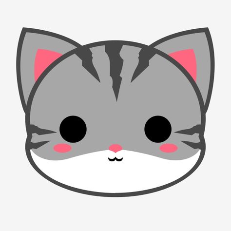 cat,tabby,cartoon,grey,kitty,head,cute,cute cat,cute tabby cat,cute kitten,chibi,cartoon cat,animal,feline Cat Face Drawing, Cute Cat Cartoon, Chibi Cartoon, Cat Tabby, Cat Expressions, Chat Kawaii, Seni Dan Kraf, Cat Cartoon, Cat Clipart