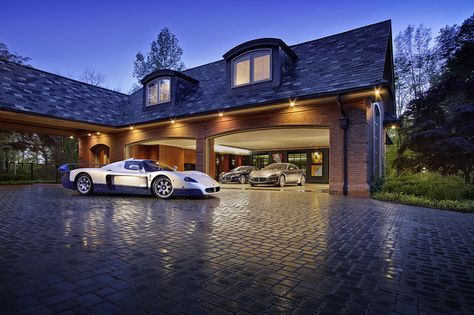 Luxury Garages: Where the Car Is King—WSJ Mansion - Luxurious Garage, Vw Mk1 Rabbit, Construction Garage, Garage Pictures, Garage Plans Detached, Garage Designs, Plan Garage, Auto Garage, Vw Mk1