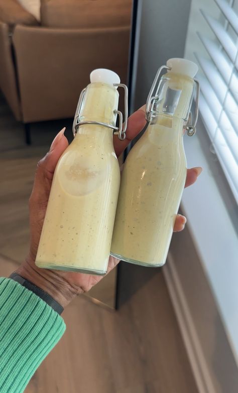 Copycat CAVA tahini caesar dressing — Sweet Greens Vegan Avocado Vinaigrette, Honey Mustard Salad Dressing, Greek Vinaigrette, Avocado Dressing, Puppy Chow, Snacks Für Party, Ripe Avocado, Salad Dressing Recipes, Dressing Recipe