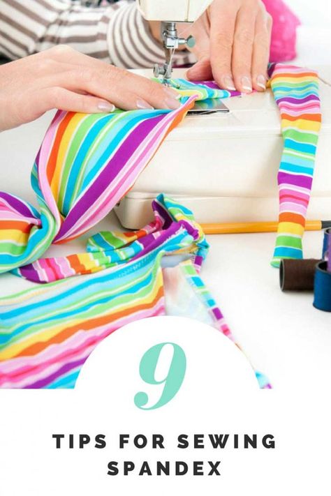 Tips For Sewing With Spandex Fabric | Sew News Sewing Spandex, Sewing Activewear, Tips For Sewing, Fall Sewing, Sewing Pants, Yoga Outfit, Techniques Couture, Metallic Fabric, Sewing Tips