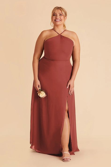 Chiffon Bridesmaid Dresses | Chiffon Dresses | Birdy Grey Halter Neck Bridesmaid Dresses, Burgundy Chiffon Bridesmaid Dresses, Minimal Skirt, Orange Bridesmaid, Orange Bridesmaid Dresses, Halter Bridesmaid Dress, Birdy Grey, Grey Bridesmaid Dresses, Halter Gown