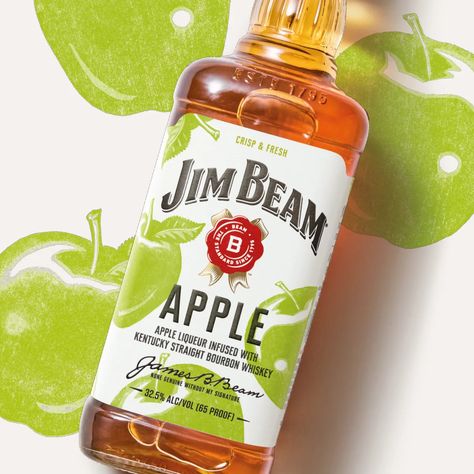 Apple Mule Bourbon Recipe | Jim Beam® Apple Mule, Apple Cocktail Recipes, Ginger Beer Drinks, Bourbon Recipes, Apple Cocktail, Crisp Apple, Kentucky Straight Bourbon Whiskey, Jim Beam, Refreshing Cocktails