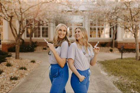 Nursing Friend Graduation Pictures, Nursing Grad Pictures With Friends, Nurse Grad Pics Scrubs, Friend Nursing Graduation Pictures, Nursing School Graduation Pictures Best Friends, Nursing Graduation Pictures With Friends, Nurse Graduation Pictures Friends, Best Friend Nursing Graduation Pictures, Nursing School Photos